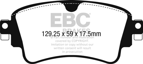 EBC 17-18 Audi A4 / A4 Quattro / A5 Quattro Yellowstuff Rear Brake Pads
