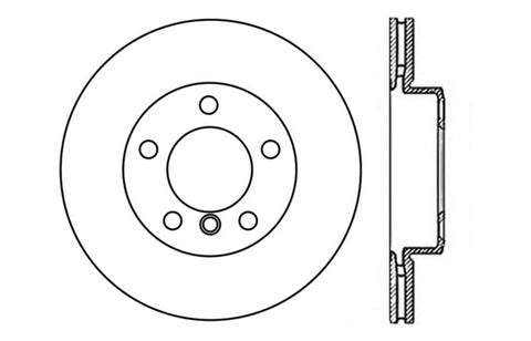 StopTech 9/07-09 BMW 328 Slotted & Drilled Right Front Rotor