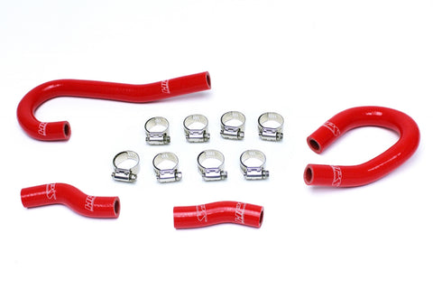 HPS Red Reinforced Silicone Heater Hose Kit Coolant for Jeep 12-15 Grand Cherokee WK2 SRT8 6.4L