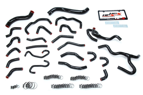 HPS Black Reinforced Silicone Radiator   Heater Hose Kit Coolant for Toyota 08-16 Land Cruiser 5.7L V8