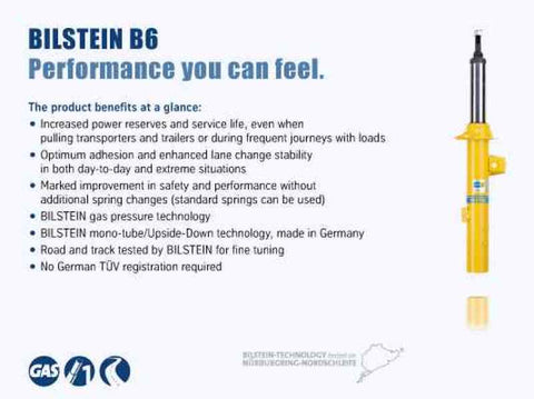 Bilstein B6 Performance 11-16 Ford Fiesta SE L4 1.6L Rear Monotube Shock