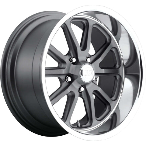 US Mags Rambler U111 Cast Alloy wheel - Gray with Polished Lip
