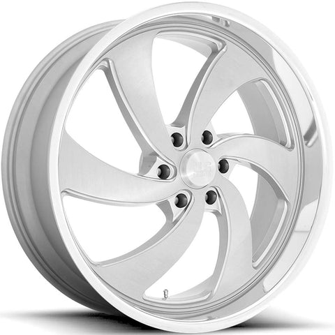 US Mags Desperado 6 U134 Cast Alloy wheel - Brushed Silver with Milled Spoke Accents & Diamond Cut Lip