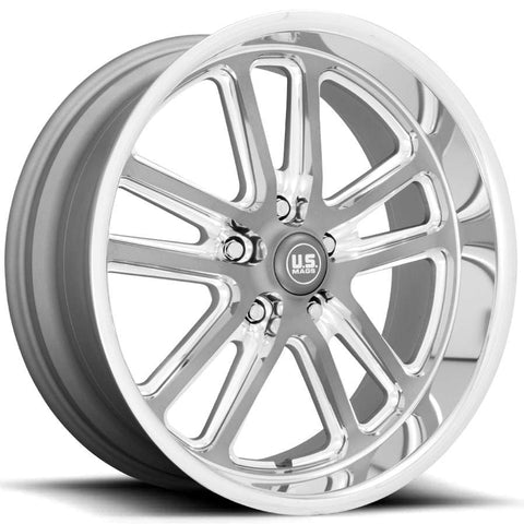 US Mags Bullet U130 Cast Alloy wheel - Textured Anthracite with Milled Spoke Edges