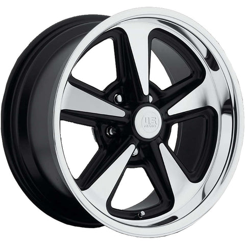 US Mags Bandit U109 Cast Alloy wheel - Black with Machined Spoke Faces & Lip
