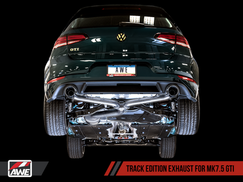AWE Tuning Volkswagen GTI MK7.5 2.0T Track Edition Exhaust w/Diamond Black Tips 102mm