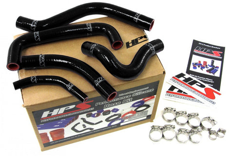 HPS Black Reinforced Silicone Radiator Hose Kit Coolant for Suzuki 04-05 RMZ450