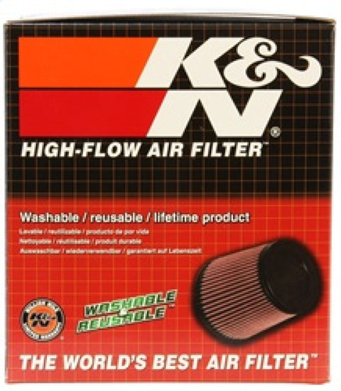 K&N Universal Filter 3 inch Flange 6 inch Base 5 1/4 inch Top 5 inch Height w/ Polished Top