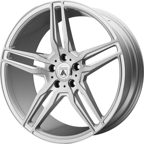 Asanti Black ABL-12 Cast Alloy wheel - Silver with Machined Brushed Spoke Faces