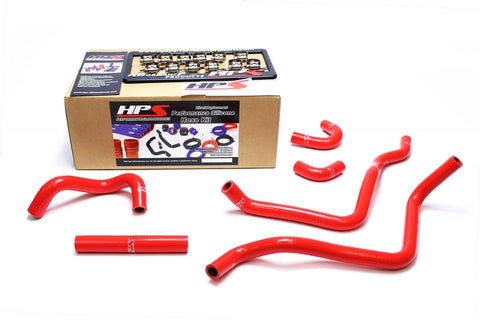 HPS Reinforced Red Silicone Heater Hose Kit Coolant for Toyota 00-05 MR2 Spyder