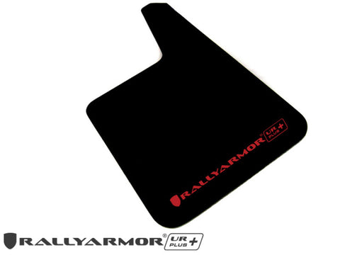 Rally Armor Universal Fit (No Hardware) UR Plus Black UR Mud Flap w/ Grey Logo