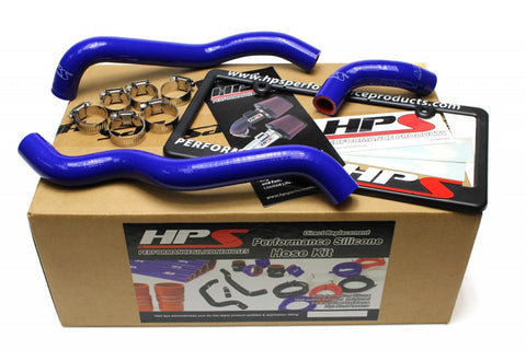 HPS Blue Reinforced Silicone Heater Hose Kit for Nissan 03-06 350Z LHD