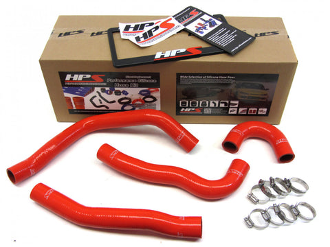 HPS Red Reinforced Silicone Radiator Hose Kit Coolant for Mitsubishi Lancer EVO 10