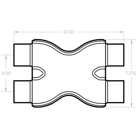 MagnaFlow Smooth Trans X 2.25/2.25 X 12 SS