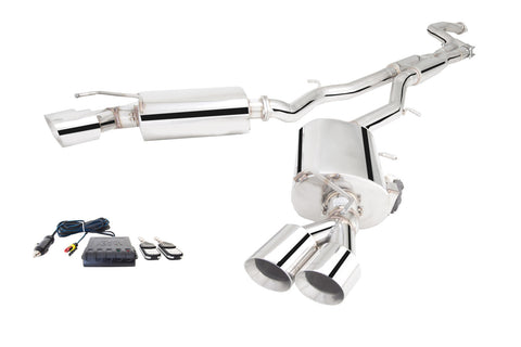 XForce Cheverolet Camaro LTG 4CYL Turbo 2016- 3" Stainless Steel Cat Back System with Dual Varex Mufflers