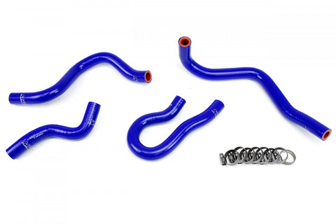 HPS Reinforced Blue Silicone Heater Hose Kit Coolant for Honda 99-00 Civic EM1 Si B16 1.6L DOHC