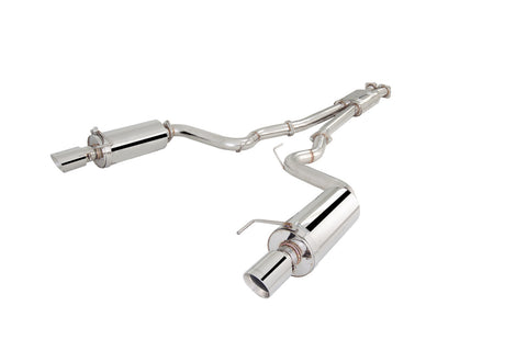 XForce Ford Mustang GT 2015- Twin 3" Stainless Steel Cat-Back Exhaust System (Round rear mufflers)