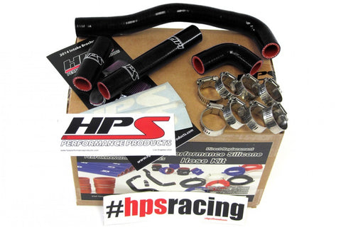 HPS Black Reinforced Silicone Radiator Hose Kit for Kawasaki 88-04 KX500