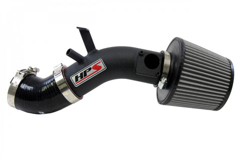 HPS Black Shortram Air Intake Kit Cool Short Ram SRI High Flow Filter 827-500WB