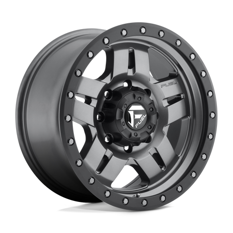 D558 ANZA Cast Aluminum Wheel in Matte Gunmetal Black Bead Ring Finish from Fuel Wheels - View 1