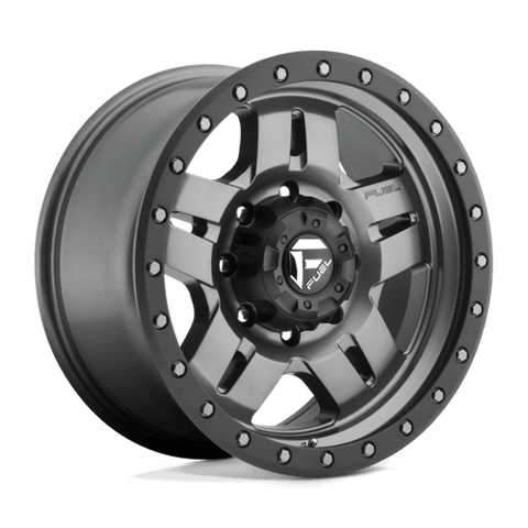 D558 ANZA Cast Aluminum Wheel in Matte Gunmetal Black Bead Ring Finish from Fuel Wheels - View 2