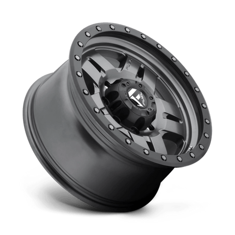 D558 ANZA Cast Aluminum Wheel in Matte Gunmetal Black Bead Ring Finish from Fuel Wheels - View 3