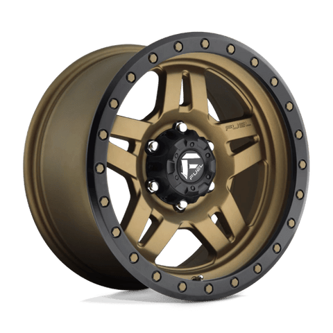 D583 ANZA Cast Aluminum Wheel in Matte Bronze with Black Bead Ring Finish from Fuel Wheels - View 2