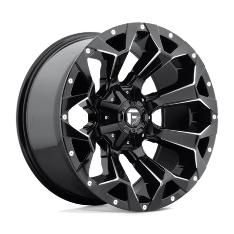 D576 Assault Cast Aluminum Wheel in Gloss Black Milled Finish from Fuel Wheels - View 2