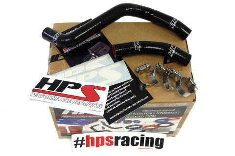 HPS Black Reinforced Silicone Radiator Hose Kit for Honda 97-99 CR250R 2 Stroke