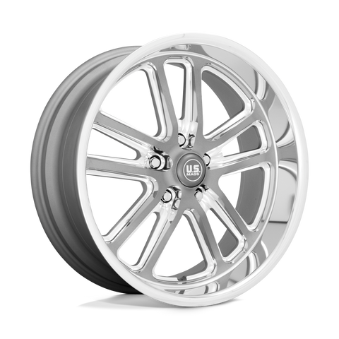 U130 Bullet Cast Aluminum Wheel in Textured Gunmetal with Milled Edges Finish from US Mags Wheels - View 1