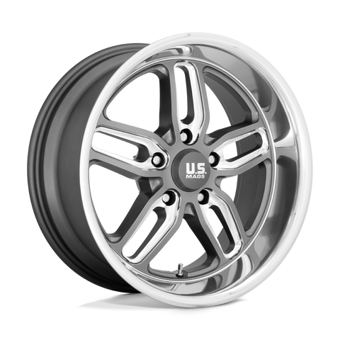 U129 CTEN Cast Aluminum Wheel in Matte Gunmetal Milled Finish from US Mags Wheels - View 1