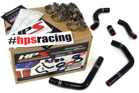 HPS Black Reinforced Silicone Radiator Hose Kit for Honda 05-08 CR125R 2 Stroke