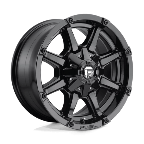 D575 Coupler Cast Aluminum Wheel in Gloss Black Finish from Fuel Wheels - View 2