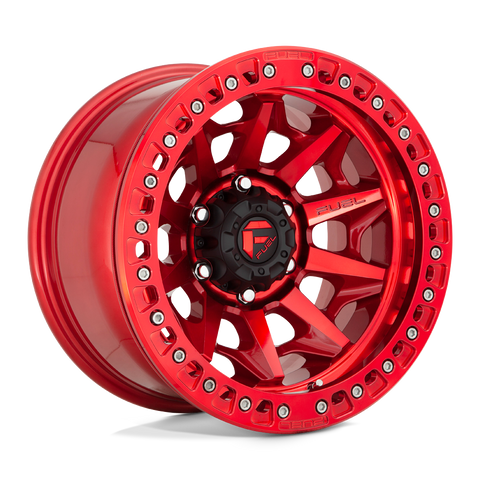 D113 Covert Beadlock Cast Aluminum Wheel in Candy Red Finish from Fuel Wheels - View 1