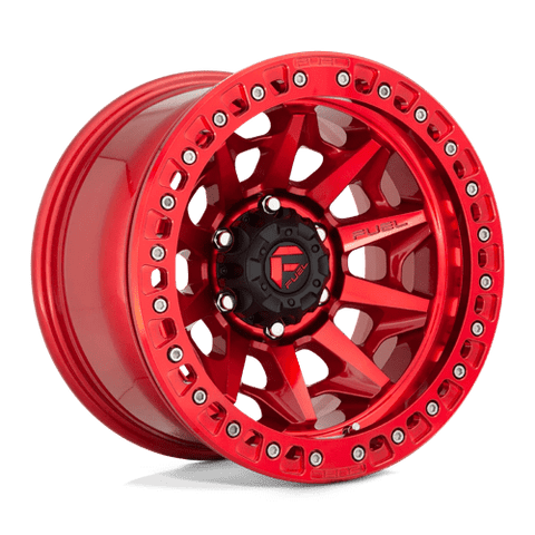 D113 Covert Beadlock Cast Aluminum Wheel in Candy Red Finish from Fuel Wheels - View 2