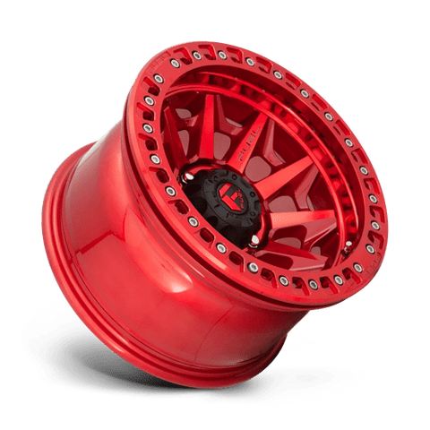 D113 Covert Beadlock Cast Aluminum Wheel in Candy Red Finish from Fuel Wheels - View 3