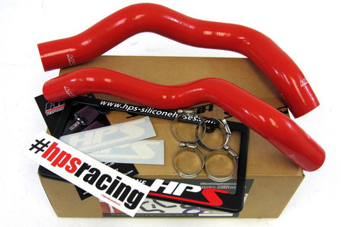 HPS 94 + 95 Ford Mustang Base V6 3.8L High Temp Reinforced Silicone Radiator and Heater Hose Kit Coolant OEM Replacement - Red