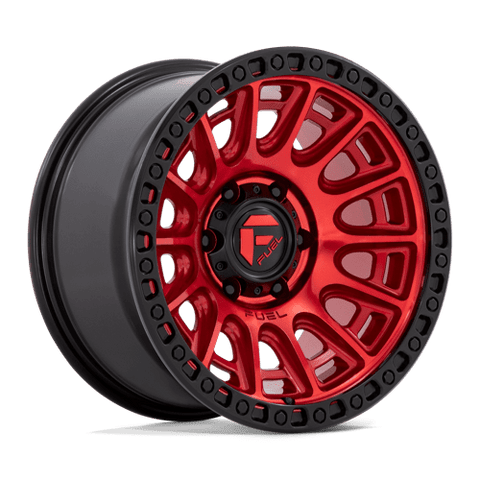 D834 Cycle Cast Aluminum Wheel in Candy Red with Black Ring Finish from Fuel Wheels - View 2