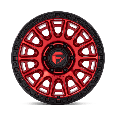 D834 Cycle Cast Aluminum Wheel in Candy Red with Black Ring Finish from Fuel Wheels - View 5