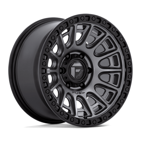 D835 Cycle Cast Aluminum Wheel in Matte Gunmetal with Black Ring Finish from Fuel Wheels - View 1