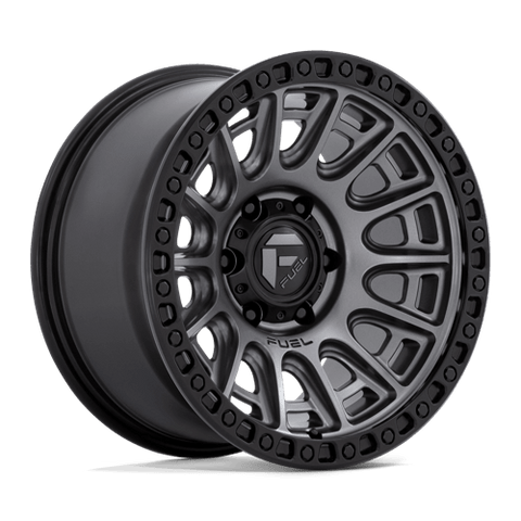 D835 Cycle Cast Aluminum Wheel in Matte Gunmetal with Black Ring Finish from Fuel Wheels - View 2