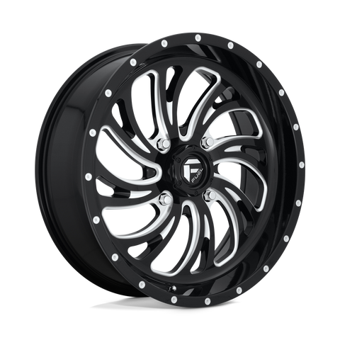 D641 Kompressor Cast Aluminum Wheel in Gloss Black Milled Finish from Fuel Wheels - View 1