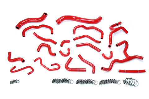 HPS Red Reinforced Silicone Radiator   Heater Hose Kit Coolant for Toyota 17-18 Land Cruiser 5.7L V8