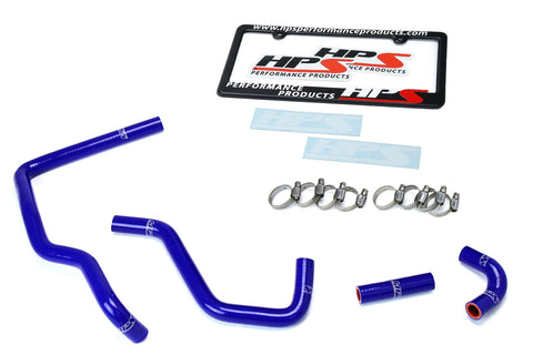 HPS Blue Reinforced Silicone Heater Hose Kit for Toyota 84-88 4Runner 22RE Non Turbo EFI LHD