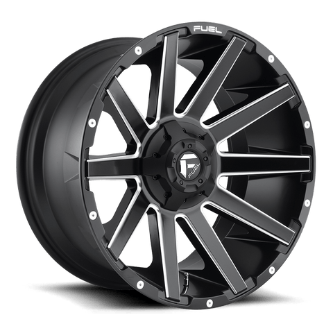 Fuel D616 Contra Cast Aluminum Wheel - Matte Black Milled