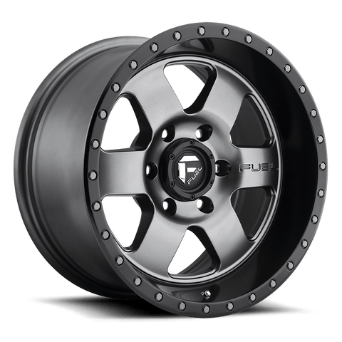 Fuel D619 Podium Cast Aluminum Wheel - Matte Gunmetal Black Bead Ring