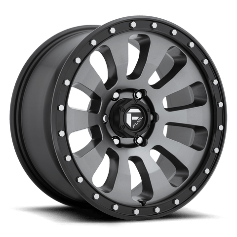 Fuel D648 Tactic Cast Aluminum Wheel - Matte Gunmetal Black Bead Ring