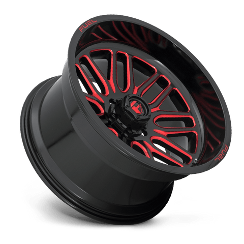 Fuel D663 Ignite Cast Aluminum Wheel - Gloss Black Red Tinted Clear