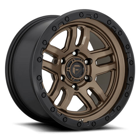 Fuel D702 Ammo Cast Aluminum Wheel - Matte Bronze With Black Bead Ring