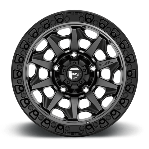 Fuel D716 Covert Cast Aluminum Wheel - Matte Gunmetal Black Bead Ring